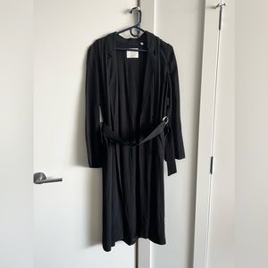 Aritzia Wilfred Adelise Trench Coat in Black